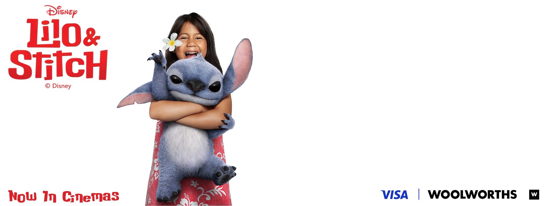 Lilo & Stitich - Now in cinema - Be the adventurous family you want to be with Visa and Woolworth
